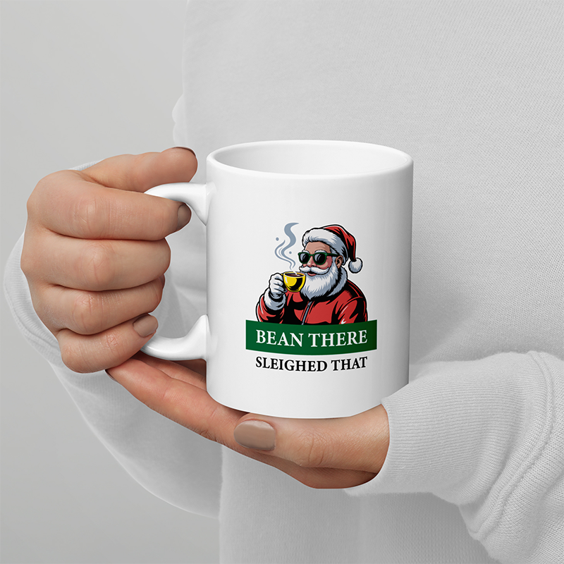 Bean There Sleighed That Sant Coffee Mug