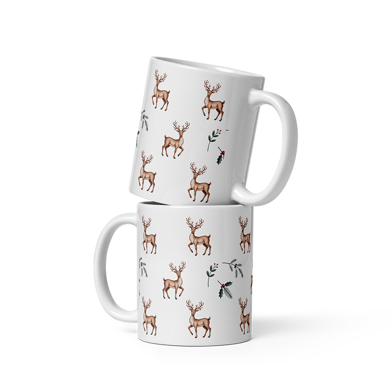 Christmas Reindeer Coffee Mug