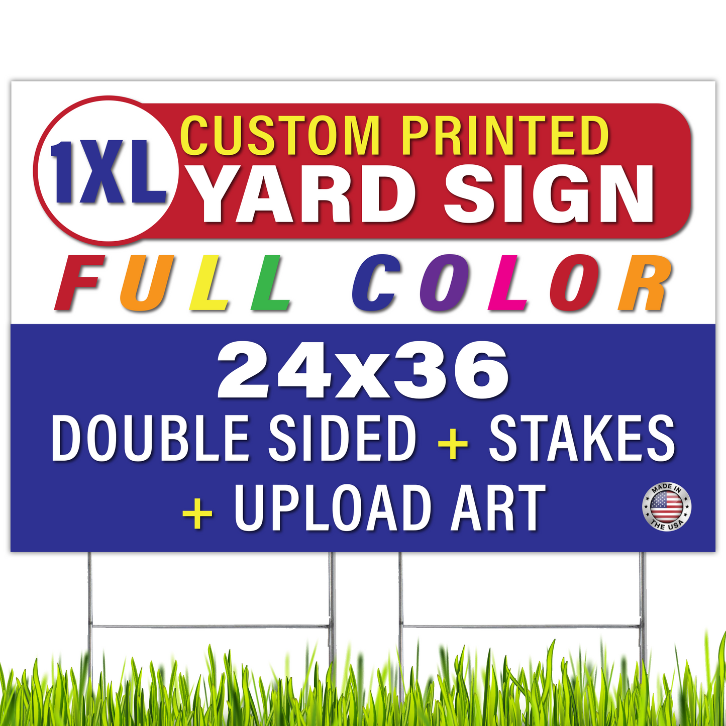 Custom 24x36 Horizontal Yard Sign - Upload Your Design