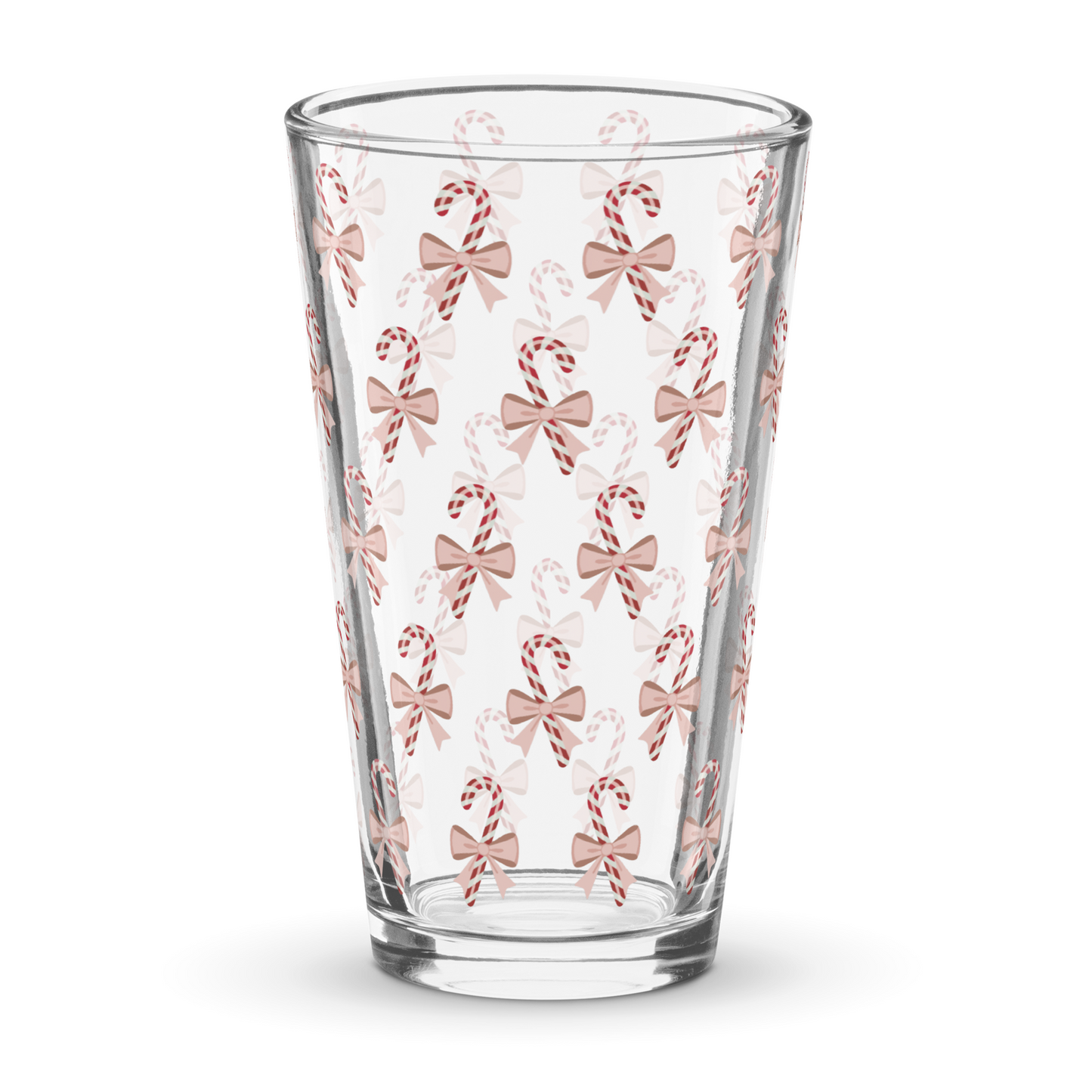 Candy Cane 16oz Pint Glass