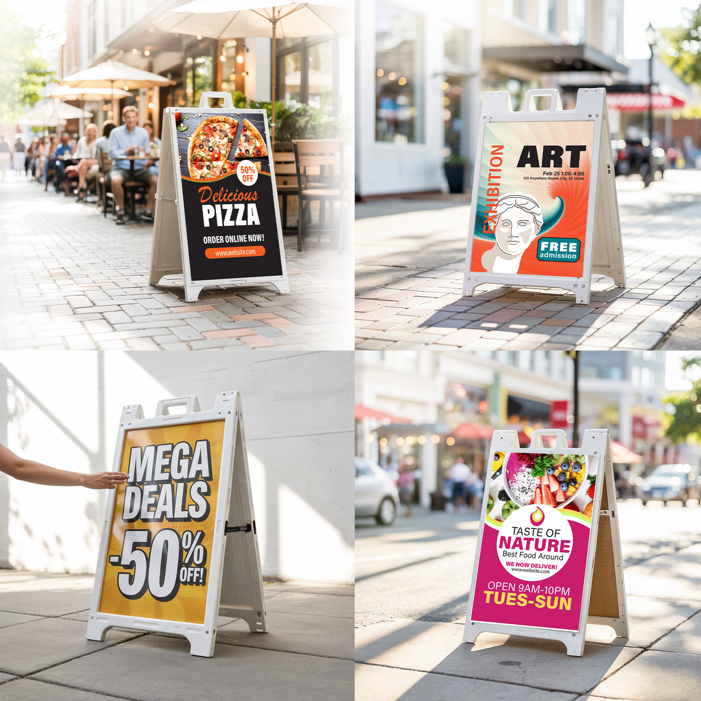 Custom 24x36" A Frame Insert for Sandwich Board Signs