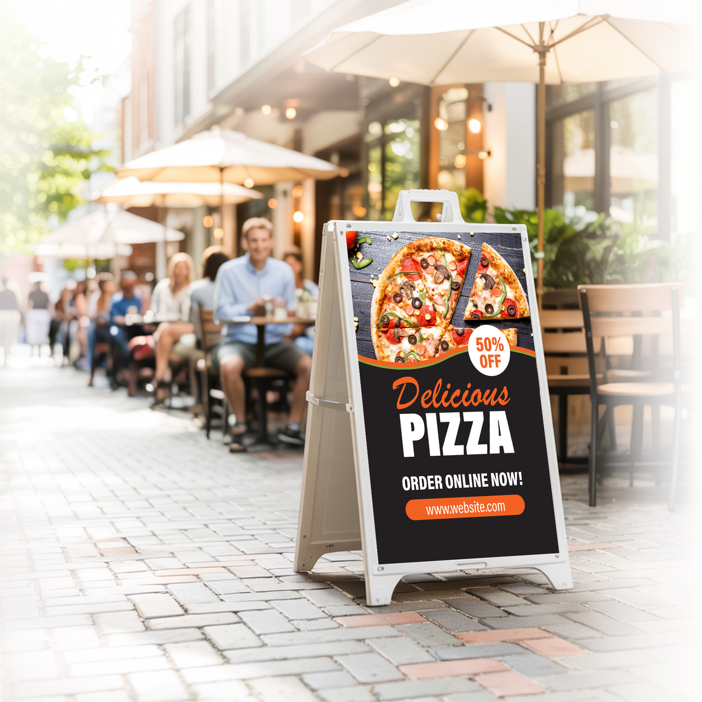Custom 24x36" A Frame Insert for Sandwich Board Signs