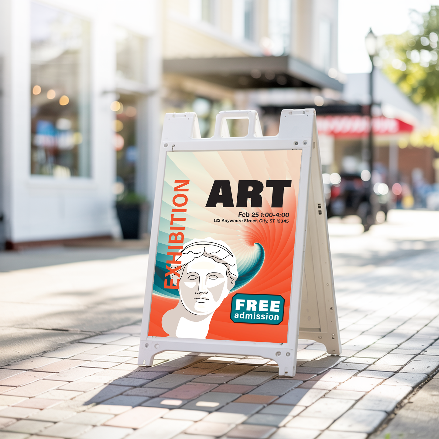 Custom 24x36" A Frame Insert for Sandwich Board Signs