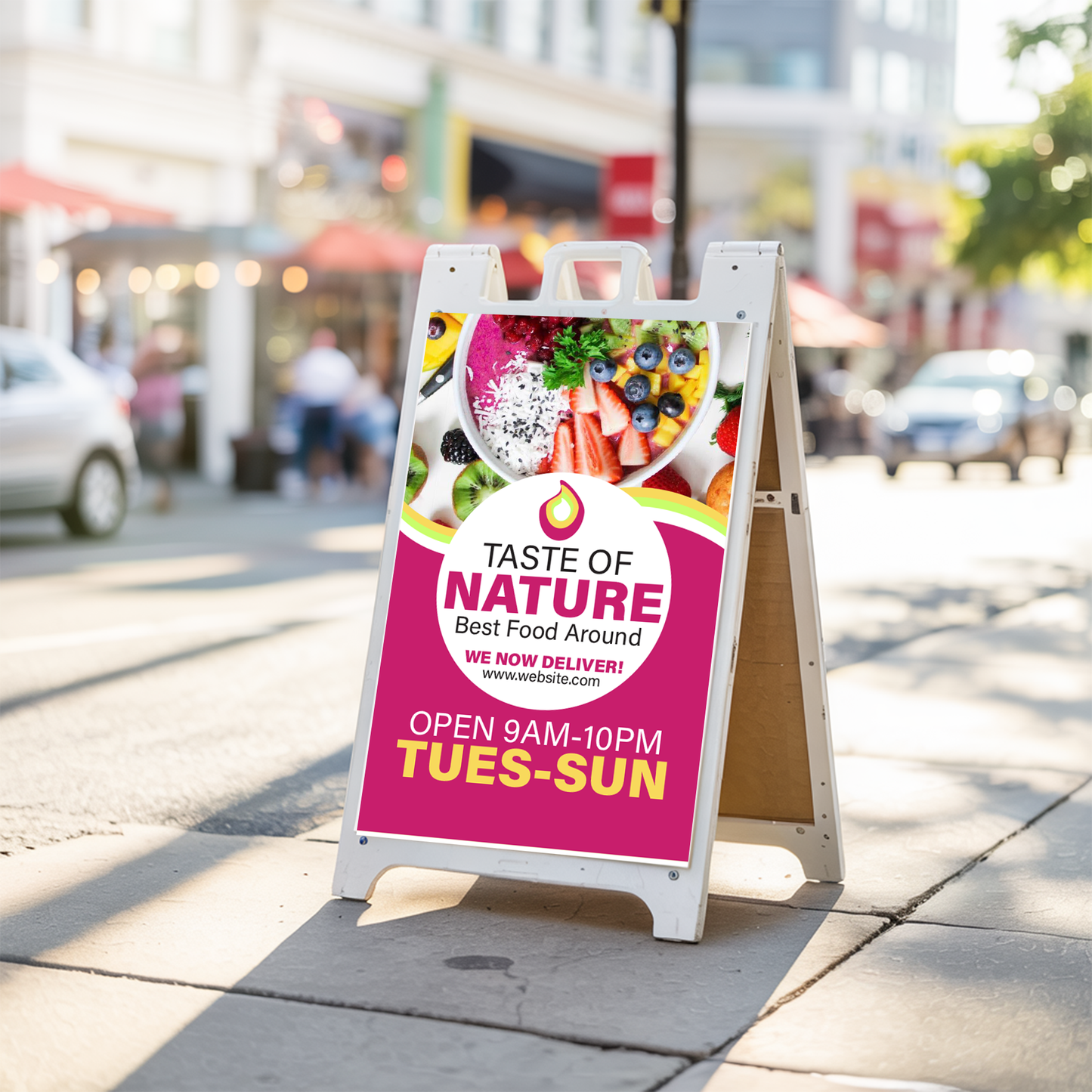 Custom 24x36" A Frame Insert for Sandwich Board Signs