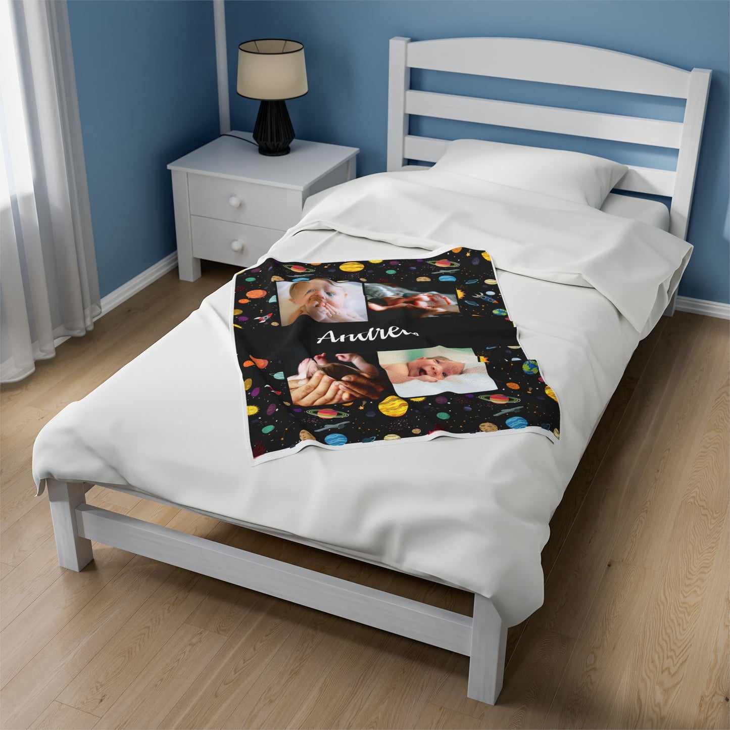 Custom Space Baby Blanket (30" x 40")