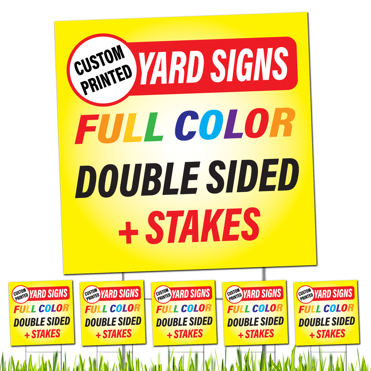 Custom Square 24x24" & 48x48" Yard Signs