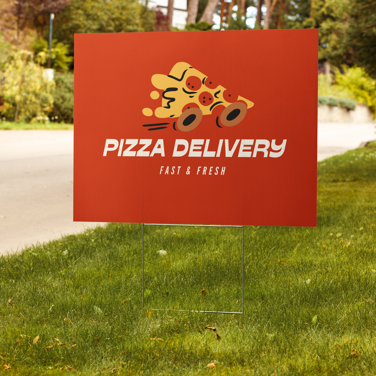 Custom 12x9" "Bandit" Yard Signs - Personalized Coroplast Weatherproof Lawn Signs