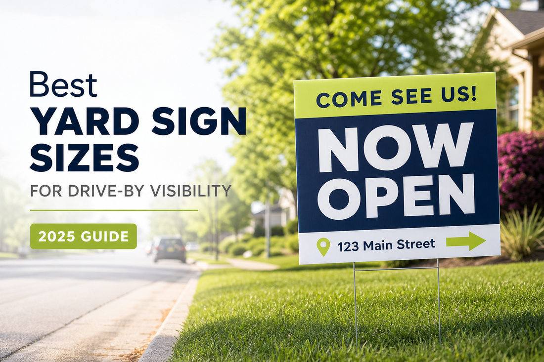 Best Yard Sign Sizes for Drive-By Visibility (2025 Guide)