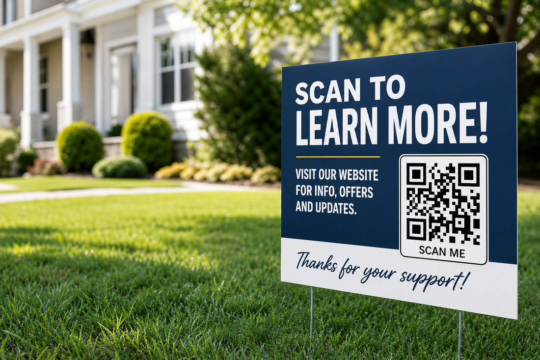 How to Add a QR Code to a Yard Sign Without It Turning Into a Pixelated Mess