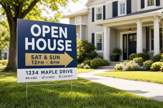 Open House Yard Signs: What to Put on Them and Where to Place Them for Weekend Traffic