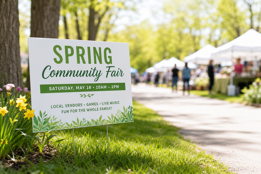 Eco Friendly Event Signage for Spring: Smarter Options for One Day Events