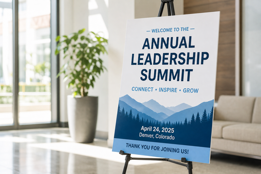 Where can I get a 24x36 foam board sign printed for a presentation, event table, or lobby display?