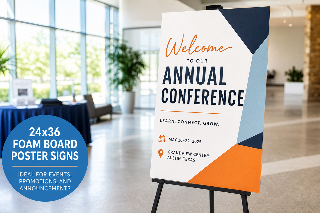 24x36 Poster Signs on Foam Board: Best Uses, Artwork Tips, and Display Ideas
