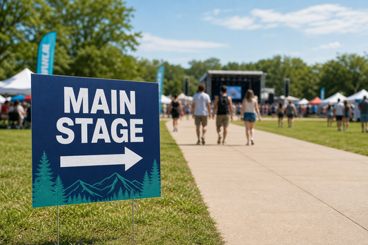 Directional Signs for Outdoor Events: Sizes, Wording, and Placement Tips