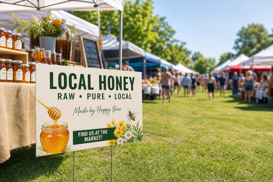 Vendor Booth Signs That Help Shoppers Find You at Busy Summer Markets