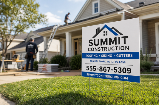 Contractor Yard Signs That Turn Job Sites Into Local Advertising