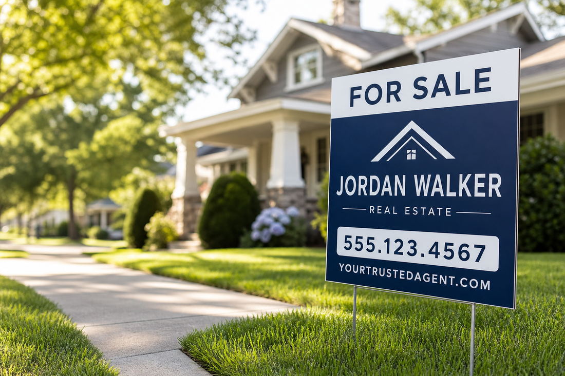 Real Estate Yard Signs for New Agents: What to Order First