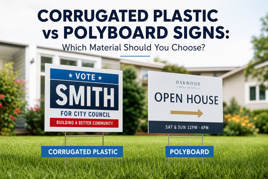 Corrugated Plastic vs Polyboard Signs: Which Material Should You Choose