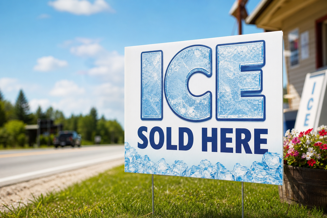 Ice Sold Here Signs: A Summer Visibility Guide for Stores and Roadside Sellers