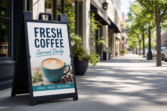 Sandwich Board Insert Materials for Rain, Sun, and Daily Sidewalk Use