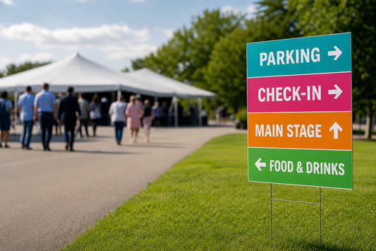 Color-Coded Event Signs That Guide Guests Without Extra Staff