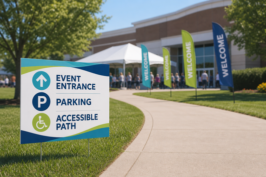Accessible Event Wayfinding: Sign Placement for Entrances, Parking, and Paths