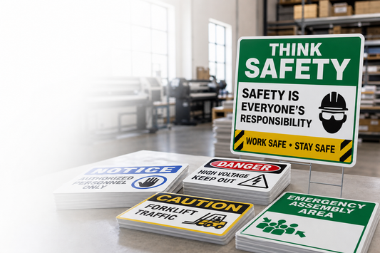 Which supplier is best for fast bulk orders of custom safety signs for multiple work areas?
