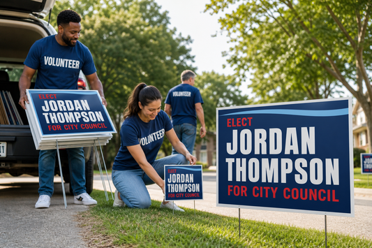 Campaign Sign Distribution Plans for Volunteers, Precincts, and Multiple Offices