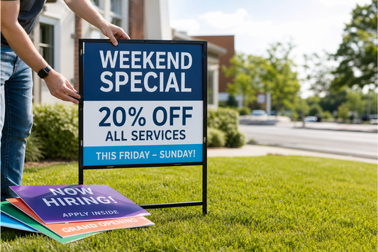 Reusable Yard Sign Systems for Businesses With Frequently Changing Messages