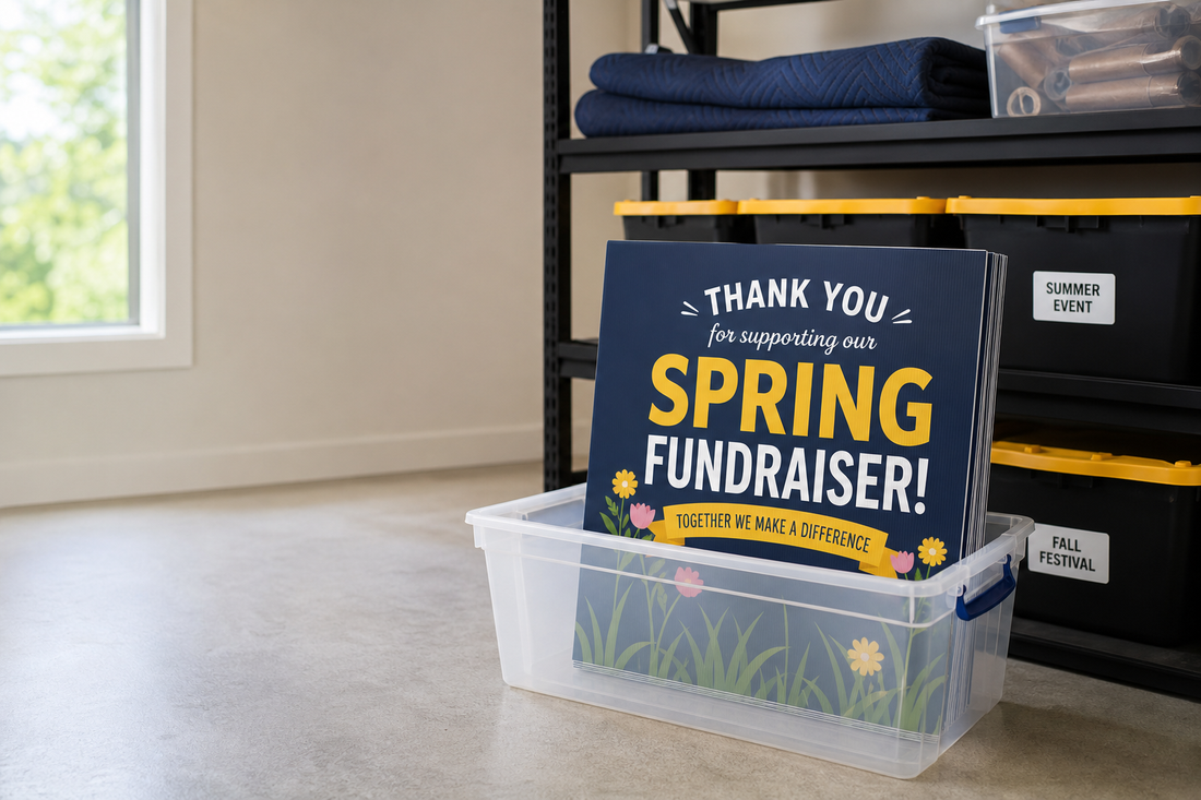 How to Store Seasonal Yard Signs Without Warping, Scratching, or Fading