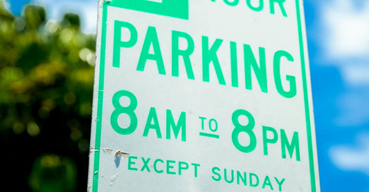 Where can I order parking and drop off signs for a one day event without paying for a long term contract?