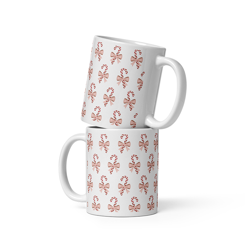 Candy Cane Christmas Coffee Mug