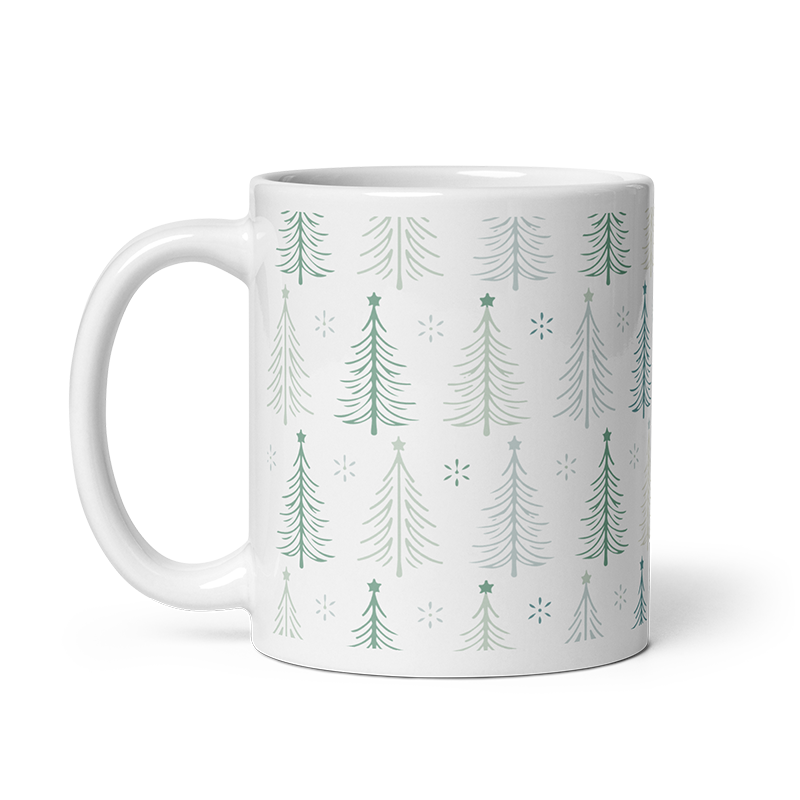 Christmas Tree Pattern Coffee Mug