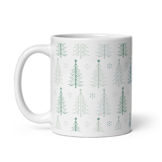 Christmas Tree Pattern Coffee Mug
