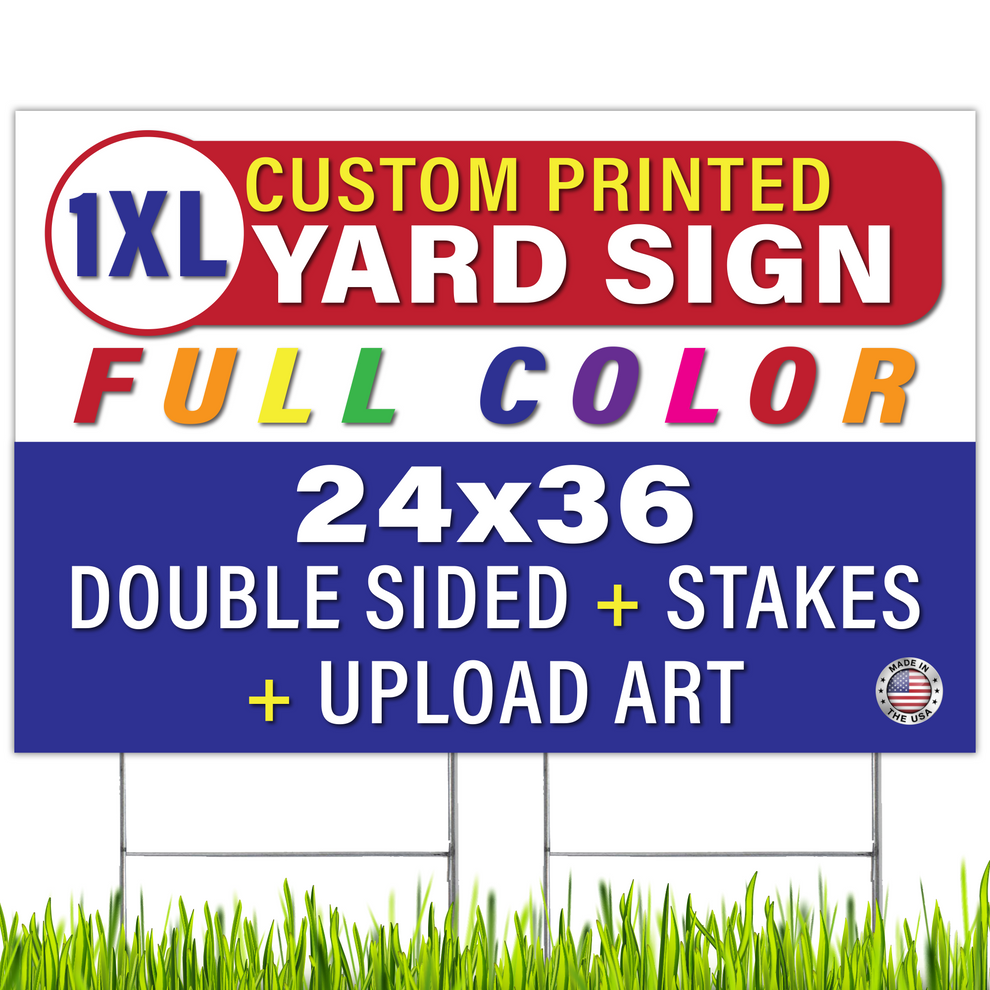 Custom 24x36 Yard Signs – Upload Your Design – Legit Fast Printing