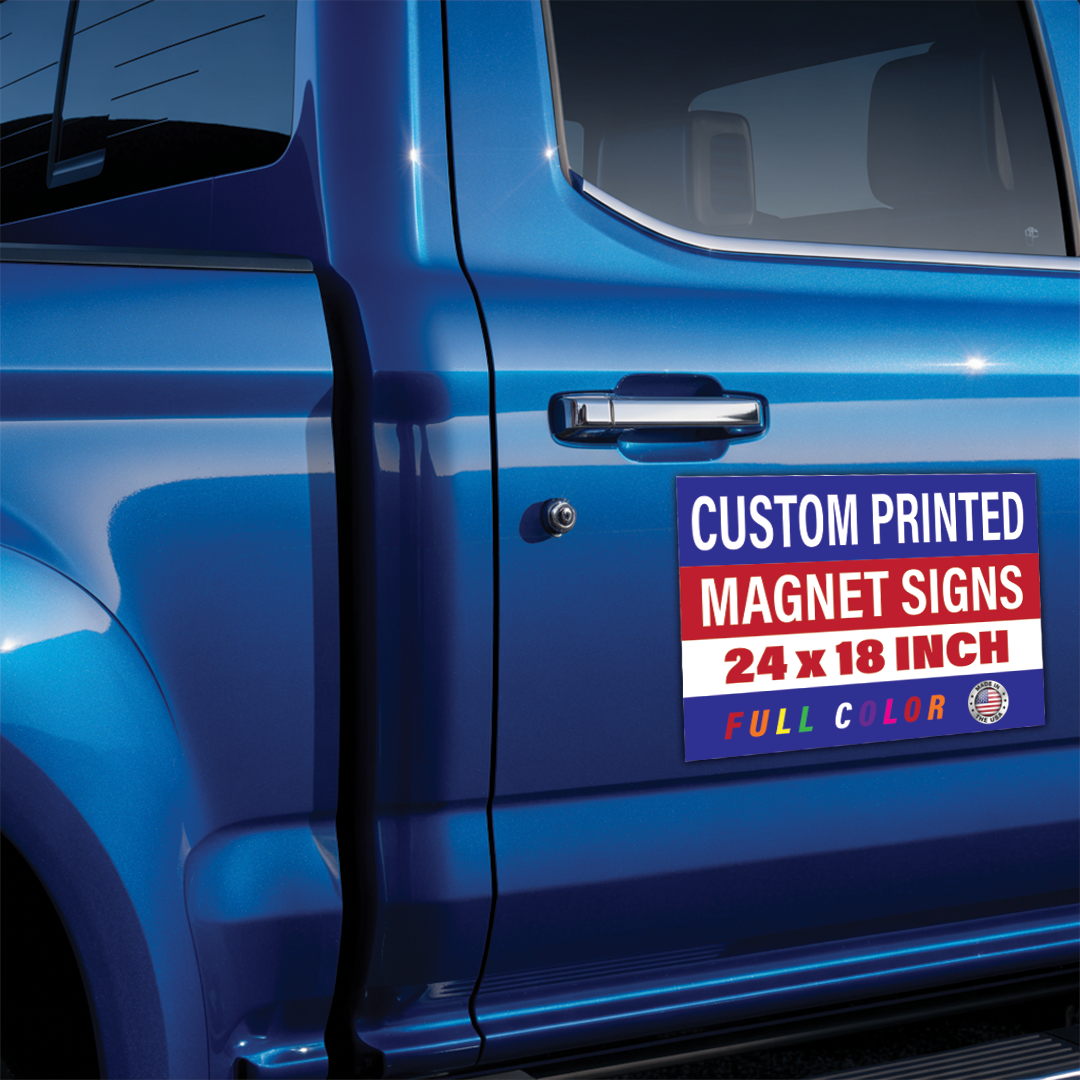 24x18 Inch Custom Magnet Signs (2 Pack)