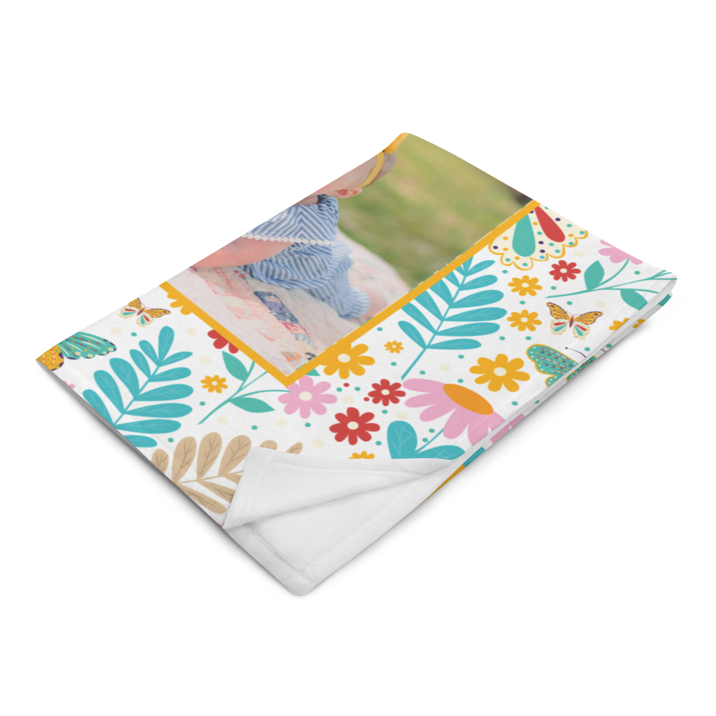 Custom Butterfly Baby Blanket (30"x40")