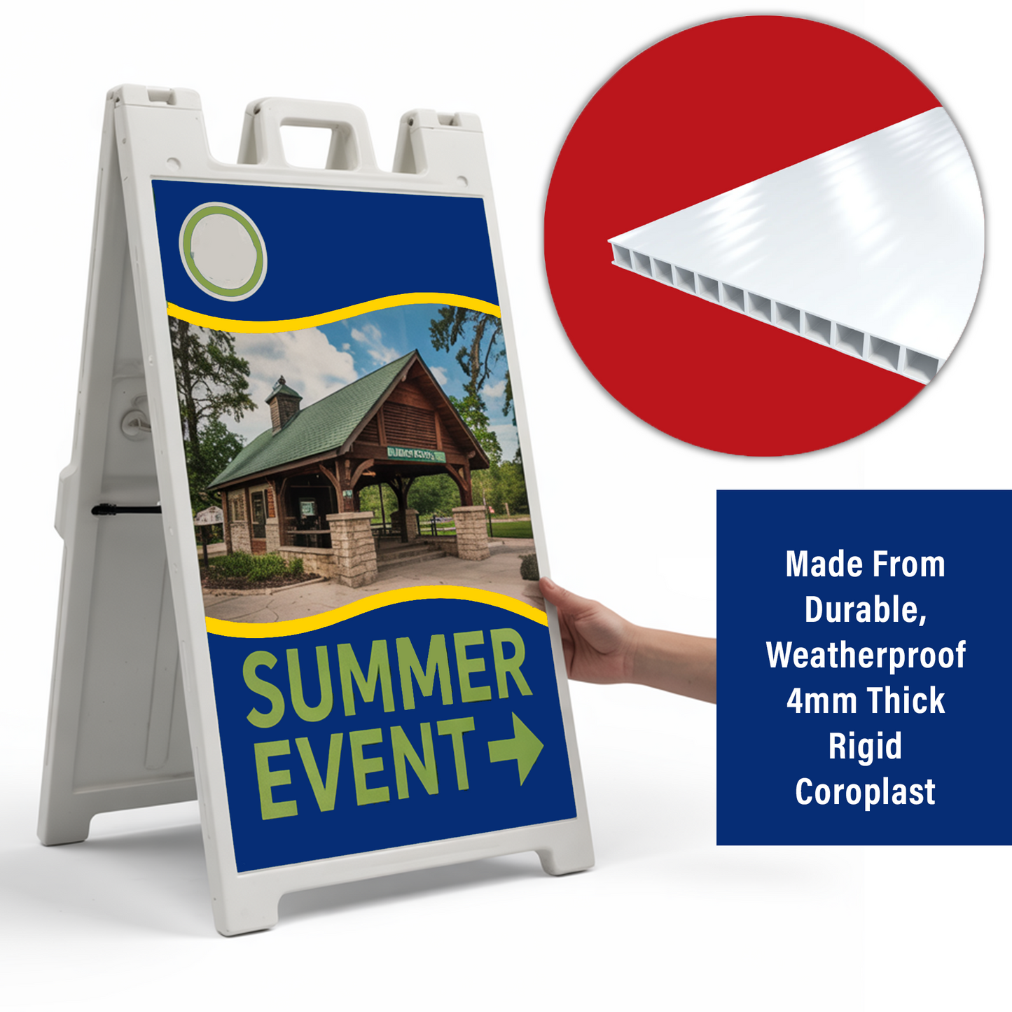Custom 24x36" A Frame Insert for Sandwich Board Signs