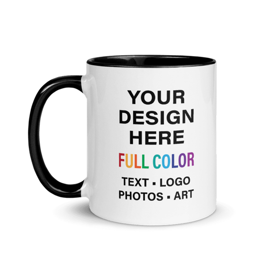 Custom 11oz Mug (Black Rim & Handle)