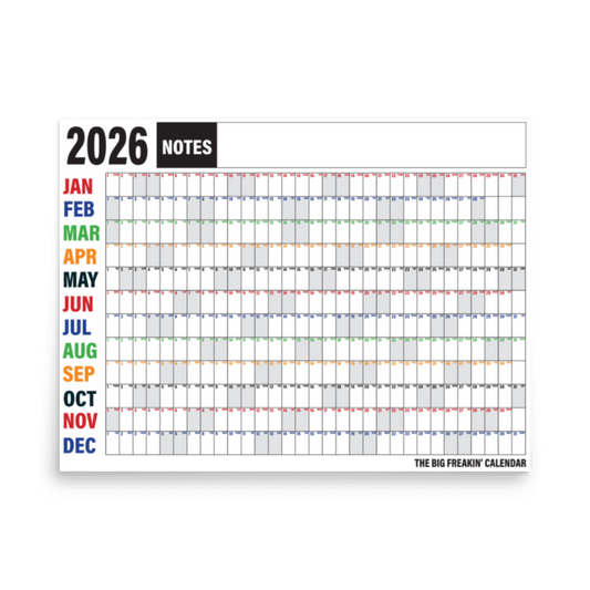 The Big Freakin' Calendar 2026