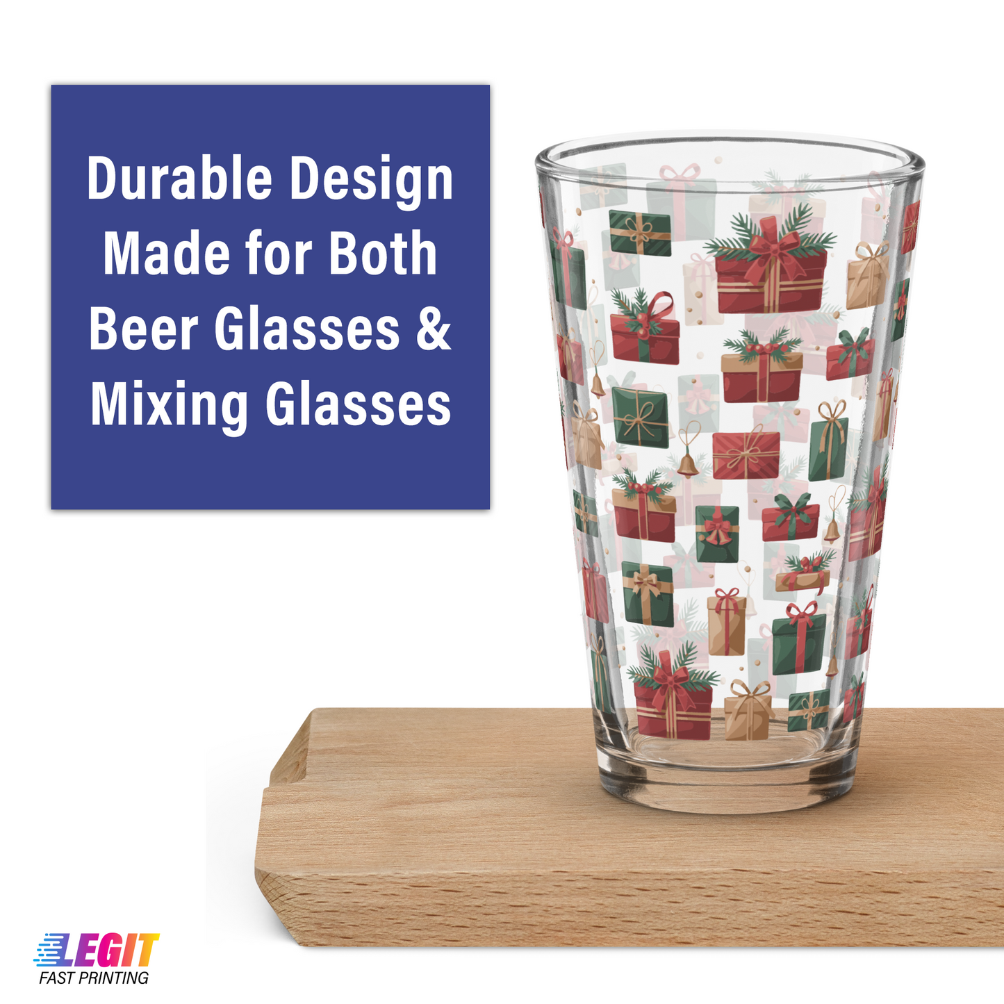 Christmas Presents 16oz Pint Glass