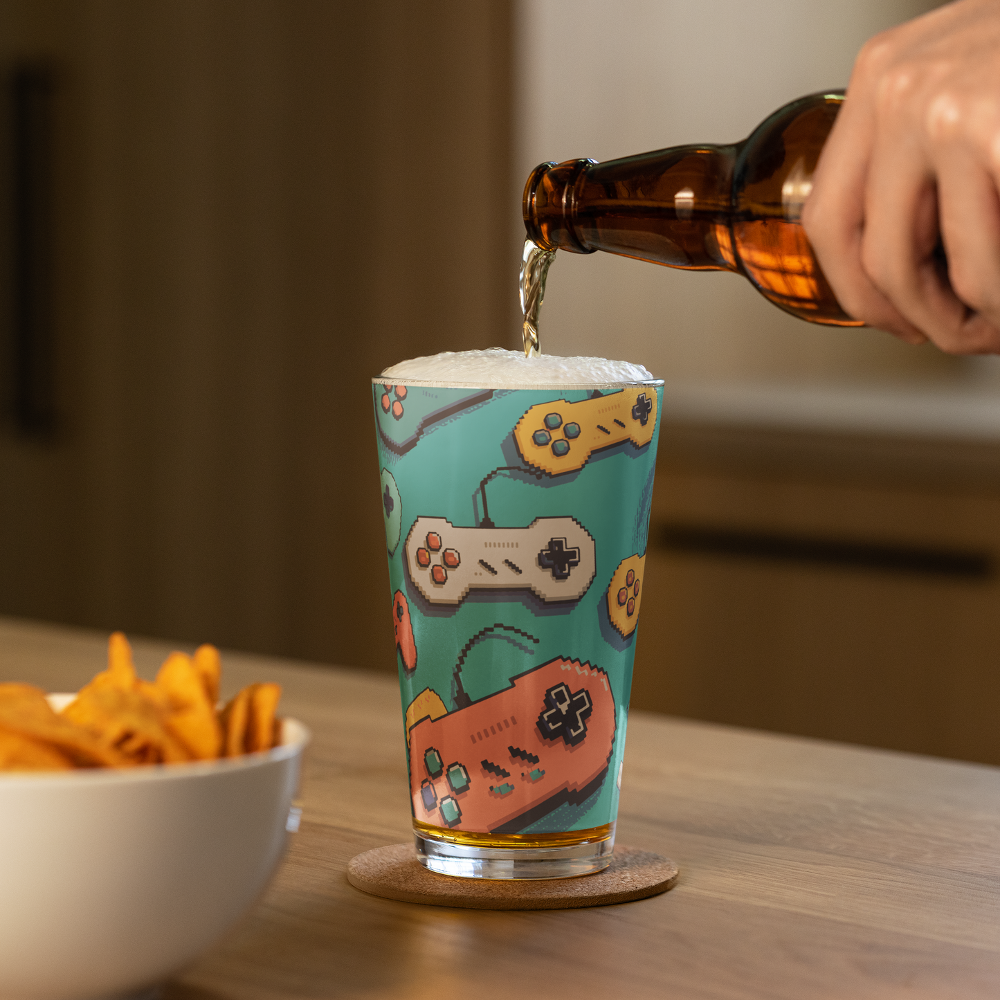 Retro Gamer Pint Glass