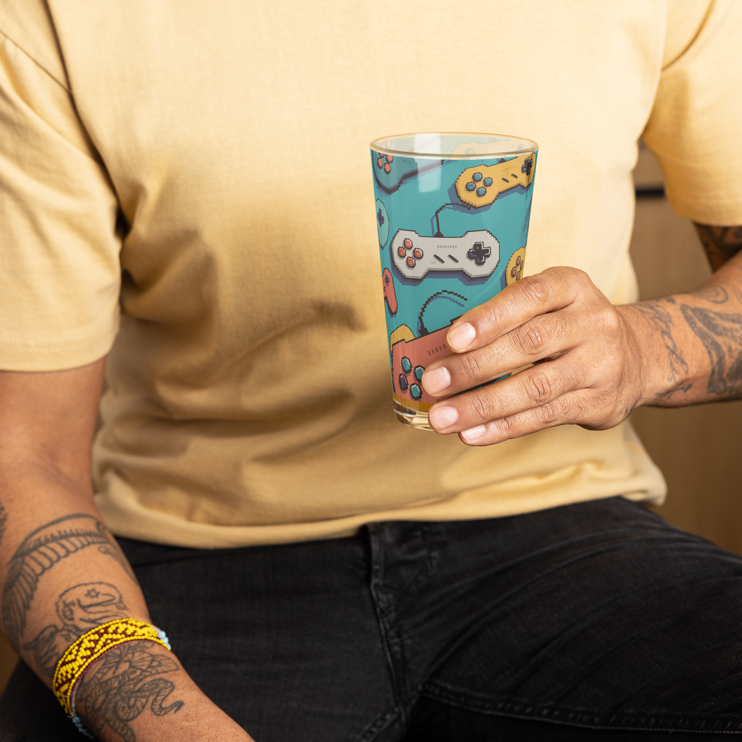 Retro Gamer Pint Glass