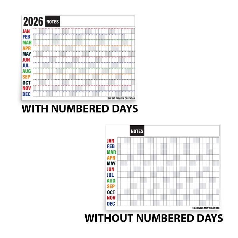 The Big Freakin' Calendar 2026